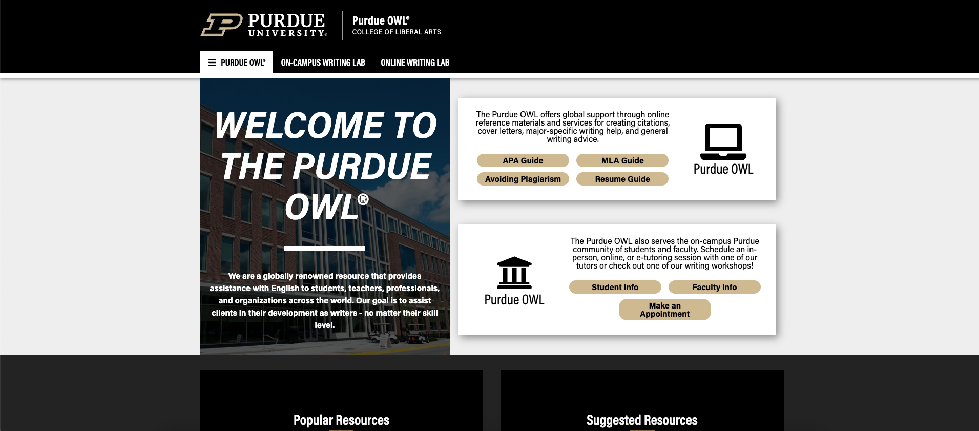 The Purdue Writing Lab