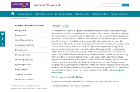 Academic Phrasebank